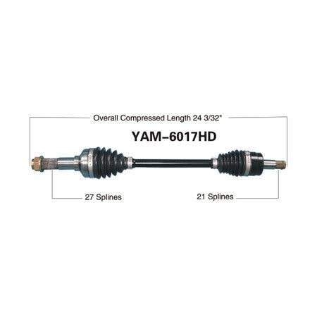 Wide Open Heavy Duty CV Axle for YAM HD FRONT LEFT YXR45/450/660RHINO 04-09 YAM-6017HD